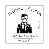 Aangepaste Logo Rubber Stamp voor Business Brandin Rubberstempel (Afrduk)