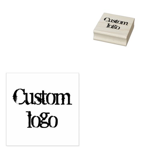 Aangepaste logo rubber stempel, merk uw bedrijf, rubberstempel (Gestempeld)