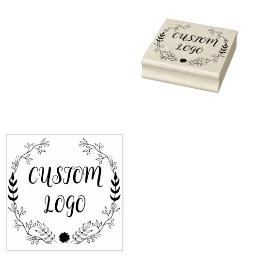 Aangepaste Logo Rubberstempel (Gestempeld)