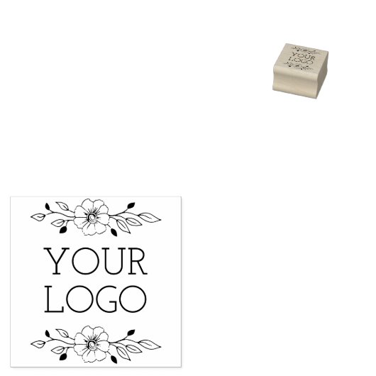 Aangepaste Logo Rubberstempel (Gestempeld)