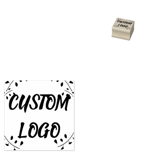 Aangepaste Logo Rubberstempel (Gestempeld)