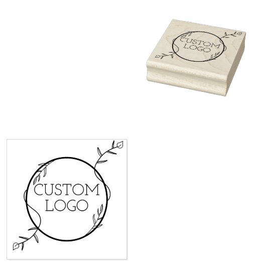 Aangepaste Logo Rubberstempel (Gestempeld)