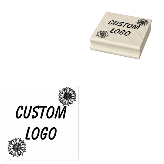 Aangepaste Logo Rubberstempel (Gestempeld)