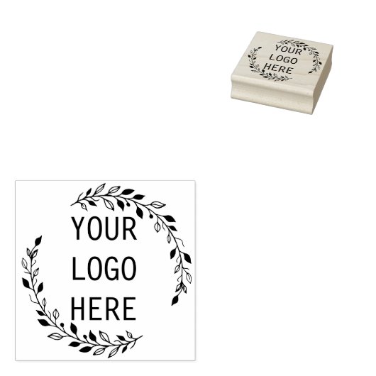 Aangepaste Logo Rubberstempel (Gestempeld)