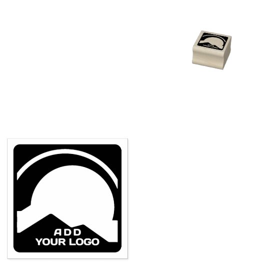 Aangepaste Logo Rubberstempel (Gestempeld)