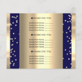 Aangepaste logo schoonheid make-up prijslijst glit flyer (Achterkant)