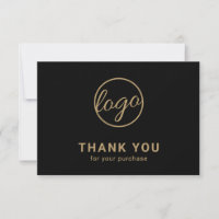 Aangepaste Logo Simple Black en Gold Business