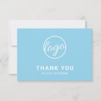 Aangepaste Logo Simple Light Sky Blue Business