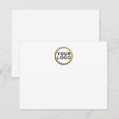 Aangepaste Logo Simple Note-Kaart Notitiekaartje (Voorkant / Achterkant)