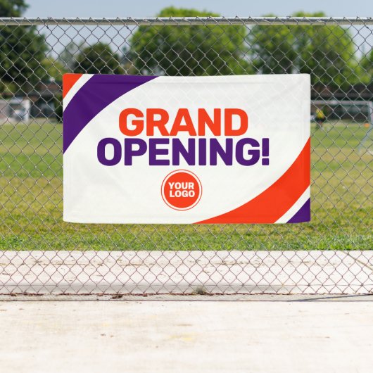 aangepaste logo sjabloon grand opening business ba spandoek (Insitu)