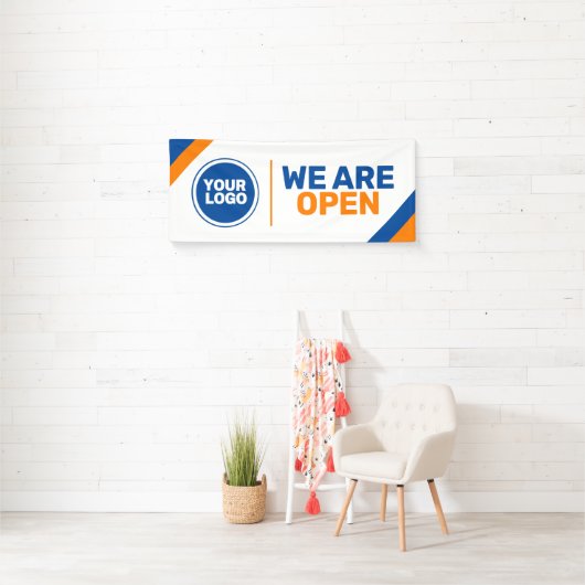 Aangepaste logo sjabloon Wij zijn Open Business Ba Spandoek (Insitu)