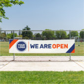 Aangepaste logo sjabloon Wij zijn Open Business Ba Spandoek (Insitu)