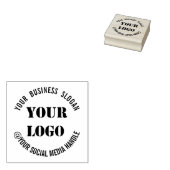 Aangepaste Logo Slogan Social Media Handle Stempel (Gestempeld)