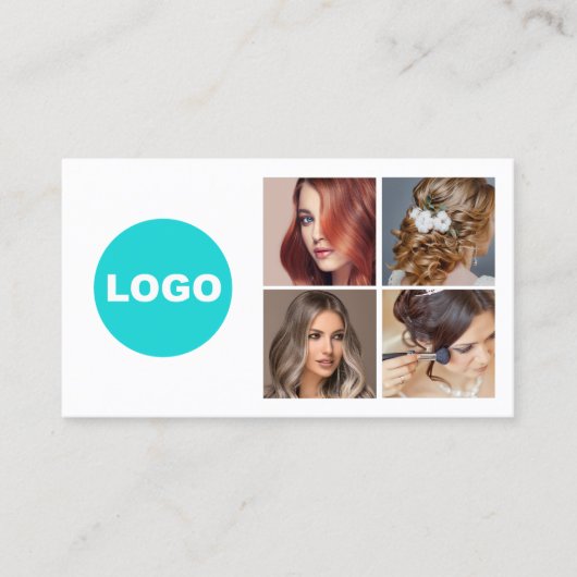 Aangepaste Logo Social Media-foto toevoegen Visitekaartje (Voorkant)