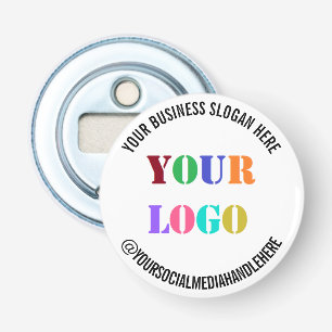 Aangepaste Logo Social Media Naam Flesopener Button Flesopener