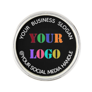Aangepaste Logo Social Media Promotie Lapel Pin Reverspeld