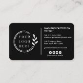 Aangepaste Logo Social Media QR Code Visitekaartje (Voorkant)