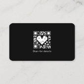 Aangepaste Logo Social Media QR Code Visitekaartje (Achterkant)