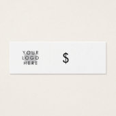 Aangepaste Logo sociale media Eenvoudig Label voor Mini Visitekaartjes (Voorkant)