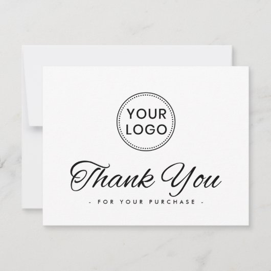 Aangepaste logo sociale media elegant bedankt (Voorkant)