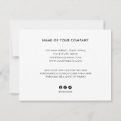 Aangepaste logo sociale media elegant bedankt (Achterkant)