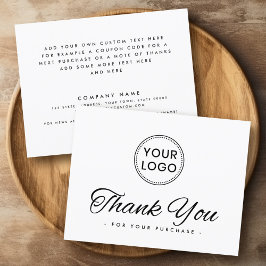 Aangepaste logo sociale media elegant bedankt