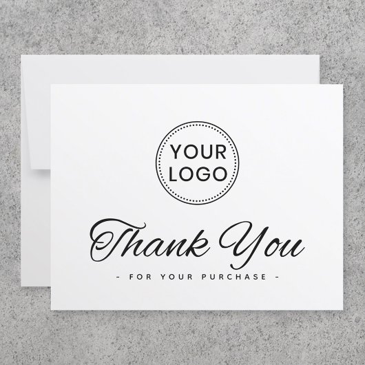 Aangepaste logo sociale media elegant bedankt