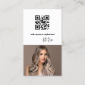 Aangepaste Logo sociale media fotokaart - Instagra Visitekaartje (Achterkant)