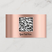 Aangepaste Logo sociale media Gold QR Code Foto Ro Visitekaartje (Achterkant)