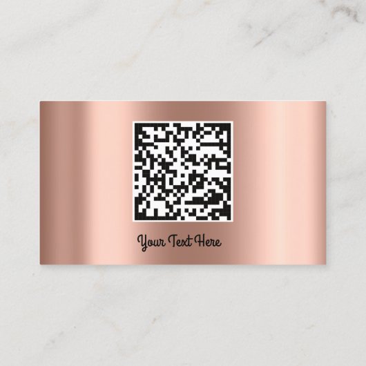 Aangepaste Logo sociale media Gold QR Code Foto Ro Visitekaartje (Achterkant)