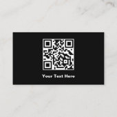 Aangepaste Logo sociale media Gold QR Code Modern  Visitekaartje (Achterkant)