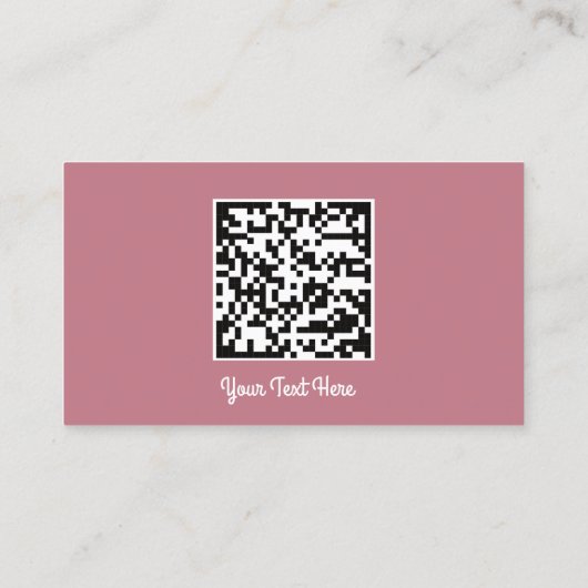 Aangepaste Logo sociale media Gold QR Code Roos Visitekaartje (Achterkant)