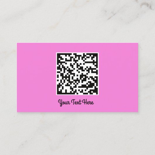 Aangepaste Logo sociale media Gold QR Code Roze Visitekaartje (Achterkant)