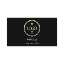 Aangepaste Logo sociale media QR-code Gold Black