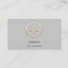 Aangepaste Logo sociale media QR-code Gold Grey Visitekaartje