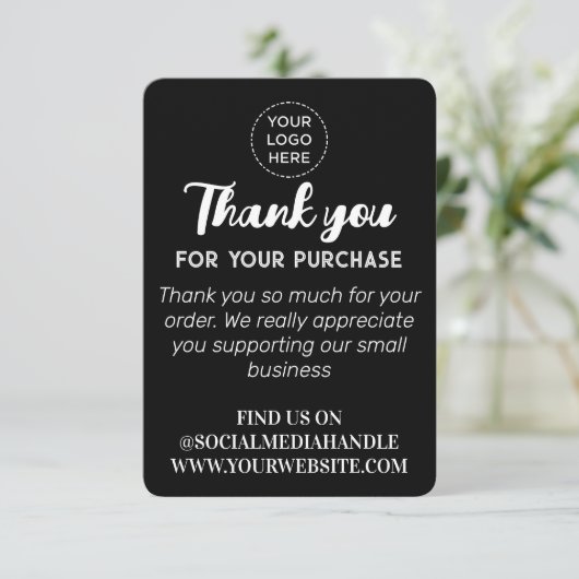 Aangepaste logo sociale media zwart flat bedankt k (Staand voorkant)