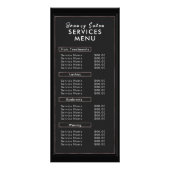 Aangepaste Logo & sociale pictogrammen Roos Goud Z Reclamekaart (Voorkant)