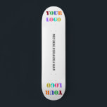 Aangepaste Logo speciale acties voor bedrijven - Persoonlijk Skateboard<br><div class="desc">Aangepaste Logo- en tekstpromoties op maat - Voeg uw Logo/Afbeelding en tekst/informatie toe - vergroot en verplaats elementen met aanpassingsgereedschap. Kies / voeg uw favoriete achtergrondkleur toe!</div>
