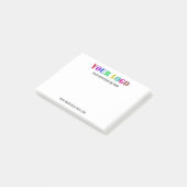 Aangepaste Logo speciale acties voor bedrijven - Post-it® Notes (Schuin)