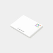 Aangepaste Logo speciale acties voor bedrijven - Post-it® Notes (Schuin)