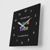Aangepaste Logo speciale acties voor bedrijven - Vierkante Klok (Hoek)