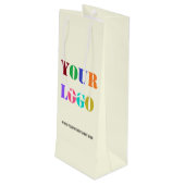 Aangepaste Logo speciale acties voor bedrijven - Wijn Cadeautas (Achterkant Gekanteld)