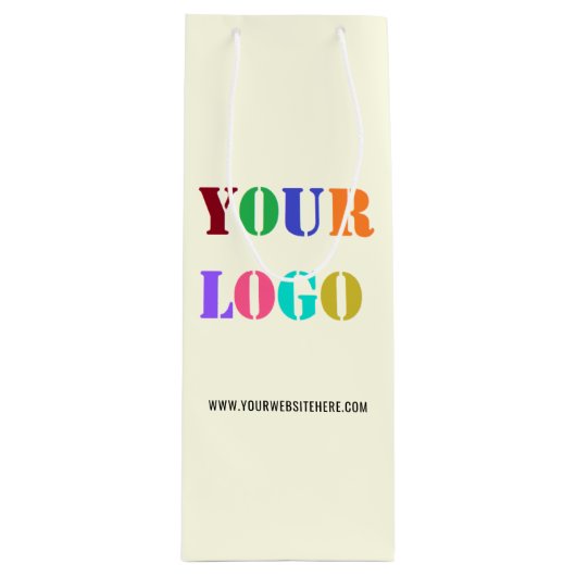 Aangepaste Logo speciale acties voor bedrijven - Wijn Cadeautas (Voorkant)