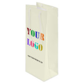 Aangepaste Logo speciale acties voor bedrijven - Wijn Cadeautas (Voorkant Gekanteld)