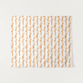 Aangepaste Logo-stap en achtergrond voor herhaling Wandkleed (Voorkant (horizontaal))