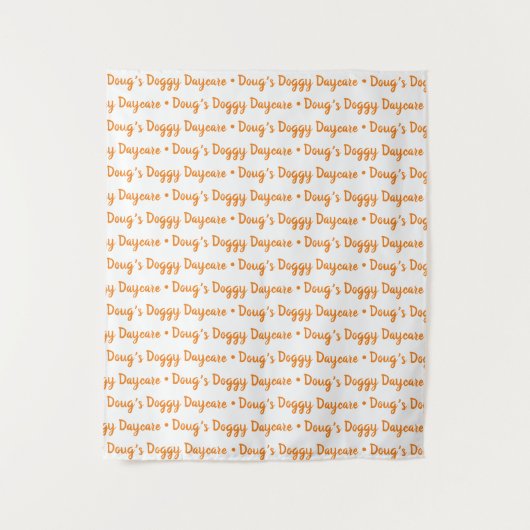 Aangepaste Logo-stap en achtergrond voor herhaling Wandkleed (Voorkant)