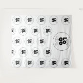 Aangepaste logo stap- en herhalingsfotohokje achte wandkleed (Voorkant (horizontaal))