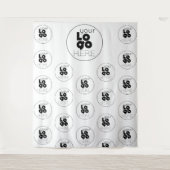 Aangepaste logo stap- en herhalingsfotohokje achte wandkleed (Voorkant)