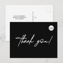 Aangepaste Logo-stekker Eenvoudig met letters, dan Briefkaart