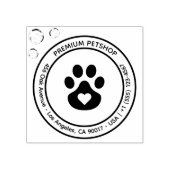 Aangepaste logo-stempel voor huisdierenwinkels rubberstempel (Afrduk)
